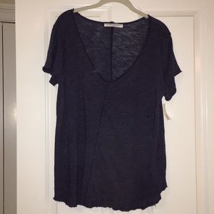Navy V-neck tee new with tags!